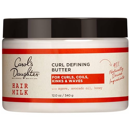 Carols Daughter Hair Milk Curl Defining Butter for Coils and Curls with Agave Avocado Oil and Honey Silicone and Paraben Free 12 oz 0 belly baby and beyond