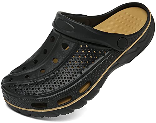 ChayChax Mens and Womens Arch Support Clogs Garden Shoes Slip on Outdoor Beach Slippers with Removable Cushion Footbed 0 belly baby and beyond