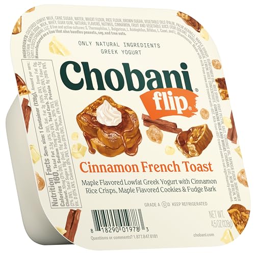 Chobani Flip Low Fat Greek Yogurt Cinnamon French Toast 45oz 0 belly baby and beyond