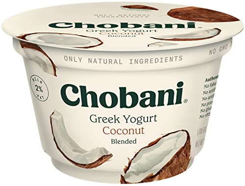 Chobani Low Fat Greek Yogurt Coconut Blended 53oz 0 belly baby and beyond