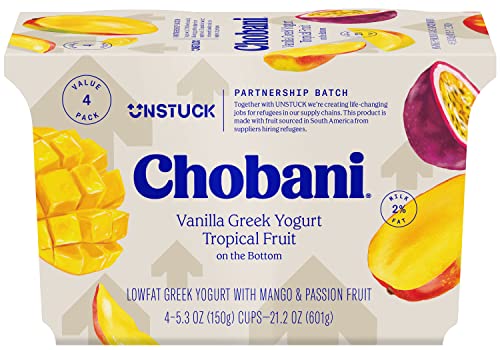 Chobani Vanilla Greek Yogurt 53 Ounce 4 Pack 0 belly baby and beyond