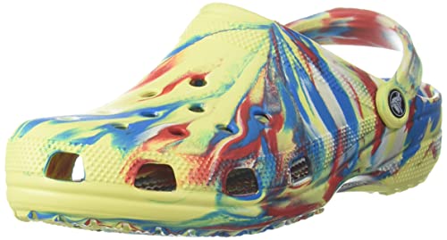 Crocs Classic Marbled Tie Dye Clog SulphurMulti Mens 4 Womens 6 Medium 0 belly baby and beyond