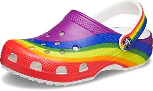 Crocs Unisex Adult Classic Rainbow Dye Clog 0 belly baby and beyond