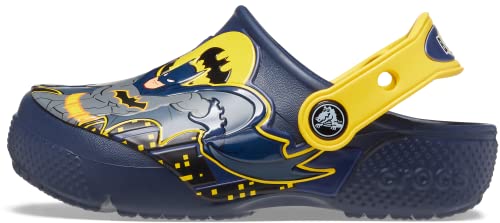 Crocs Unisex Child Fun Lab Batman Patch Clog 0 belly baby and beyond