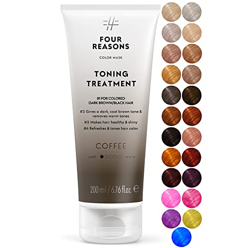 Four Reasons Color Mask Coffee 27 Colors Toning Treatment Color Depositing Conditioner Tone Enhance Color Treated Hair Semi Permanent Hair Dye Vegan and Cruelty Free 676 fl oz 0 belly baby and beyond