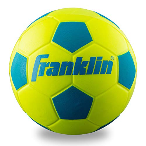 Franklin Sports Foam Soccer Ball Perfect for Practice and Backyard Play Best for First Time Play and Small Kids 65 inches 0 belly baby and beyond