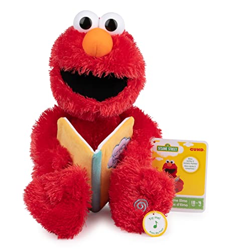 GUND Sesame GUND Sesame Street Official Nursery Rhyme Elmo Animated Muppet Plush Premium Plush Sensory Toy for Ages 18 Months Up Red 15 0 belly baby and beyond