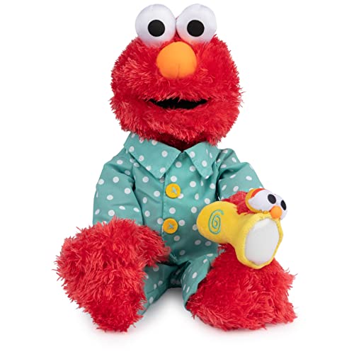 GUND Sesame Street Official Bedtime Elmo Muppet Plush Premium Glow in The Dark Plush Toy for Ages 1 Up Red 12 0 belly baby and beyond