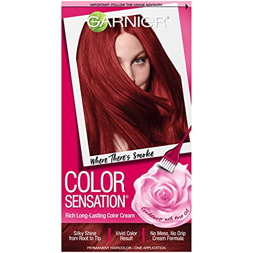 Garnier Color Sensation Hair Cream 660 Where Theres Smoke Intense Fiery Red 0 belly baby and beyond