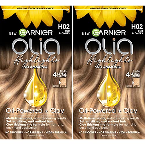 Garnier Hair Color Olia Ammonia Free Permanent Hair Dye H02 Highlights for Blondes 2 Count Packaging May Vary 0 belly baby and beyond