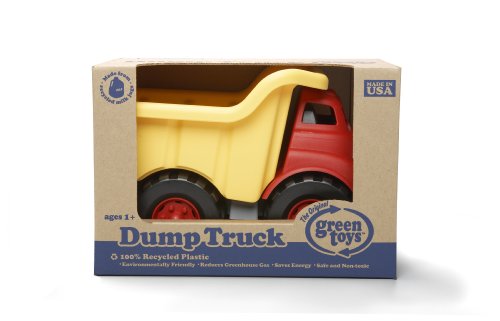 Green Toys Dump Truck in Yellow and Red