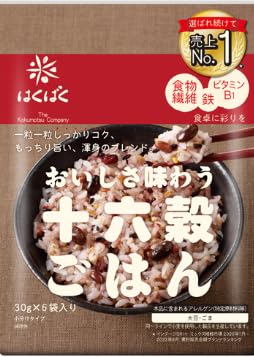 Hakubaku 16 Multigrain mix grains for Rice rice flavoring 180g 30g x 6 portions Japgokbap Product of Japan No1 Mixed Grains Brand in Japan by Hakubaku Easy healthy and tasty multigrain rice 0 belly baby and beyond