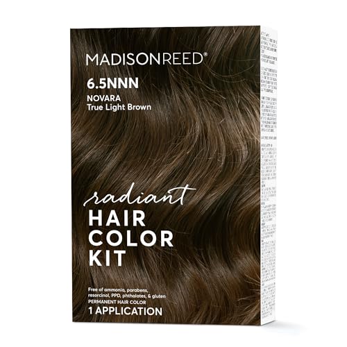 Madison Reed Radiant Hair Color Kit Light Brown for 100 Gray Coverage of Resistant Gray Hair Ammonia Free 65NNN Novara Light Brown Permanent Hair Dye Pack of 1 0 belly baby and beyond