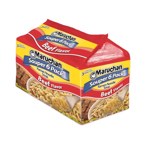 Maruchan Ramen Noodles Beef 3 Ounce Pack of 6 0 belly baby and beyond