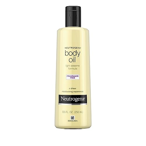 Neutrogena Fragrance Free Body Oil Light Sesame Formula Dry Skin Moisturizer Hydrating Body Massage Oil for Radiant Healthy Glow Nourishing After Shower Bath Oil 85 fl oz 0 belly baby and beyond