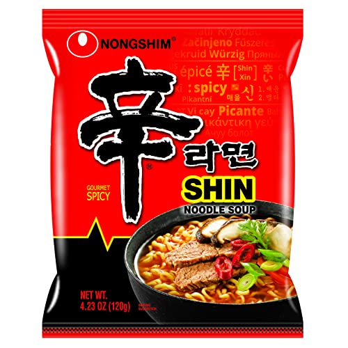 Nongshim Gourmet Spicy Shin Instant Ramen Noodle 20 Pack Chunky Vegetables Premium Microwaveable Ramen Soup Mix Savory Rich 0 belly baby and beyond