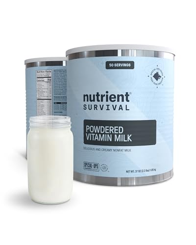 Nutrient Survival Vitamin Powdered Milk Freeze Dried Prepper Supplies Emergency Food Supply 21 Essential Nutrients Soy Gluten Free Shelf Stable Up to 25 Years One Can 60 Servings 0 belly baby and beyond