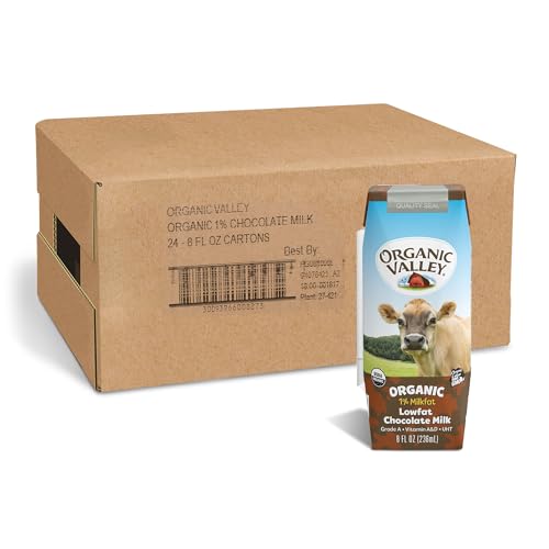 Organic Valley Milk Boxes Shelf Stable 1 Chocolate Milk 8 Fl Oz Pack of 24 0 belly baby and beyond