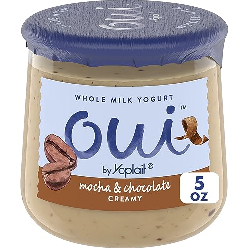 Oui by Yoplait French Style Mocha Chocolate Whole Milk Yogurt 5 OZ Jar 0 belly baby and beyond