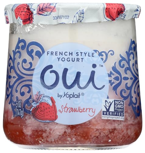 Oui by Yoplait French Style Strawberry Yogurt 5 Ounce 8 per case 0 belly baby and beyond