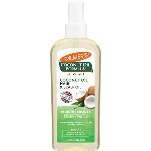 Palmers Coconut Oil Moisture Boost Restorative Hair and Scalp Oil Spray Lasting Hydration and Shine for Dry or Damaged Hair Promotes Scalp Health 51 Oz 0 belly baby and beyond