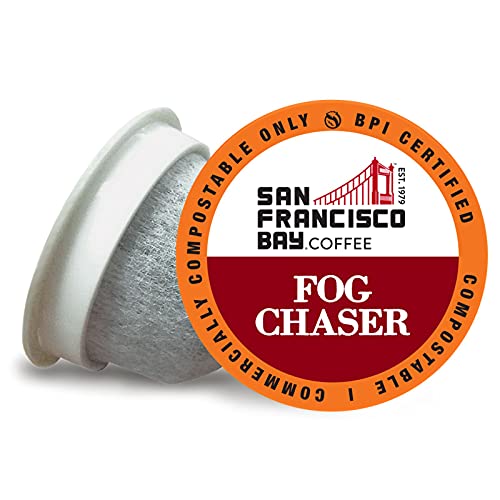 San Francisco Bay Compostable Coffee Pods Fog Chaser 80 Ct K Cup Compatible including Keurig 20 Medium Dark Roast 0 belly baby and beyond