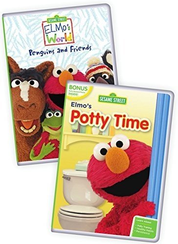 Sesame Street Elmos Potty Time Elmos World Penguins and Friends DVD 0 belly baby and beyond