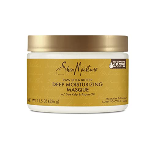 SheaMoisture Raw Shea Butter Deep Moisturizing Hair Masque 115 fl oz Deep Conditioner for Curly Hair to Moisturize and Renew Sustainable Organic Cruelty Free 0 belly baby and beyond