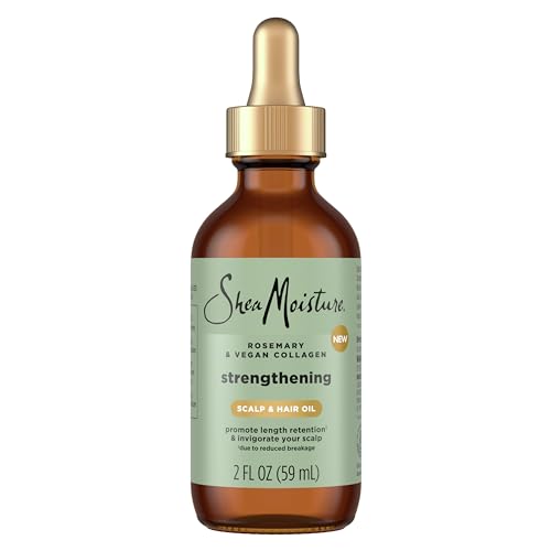 SheaMoisture Strengthening Scalp Hair Oil Rosemary Vegan Collagen to Promote Length Retention Invigorate the Scalp with ScalpBoost Technology 2 oz 0 belly baby and beyond