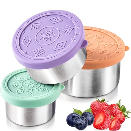 Stainless Steel Snack Containers for Kids Stainless Steel Lunch Containers for Kids Stainless Steel Containers with Lids Metal Lunch Container Stainless Steel Lunch Box Containers 0 belly baby and beyond