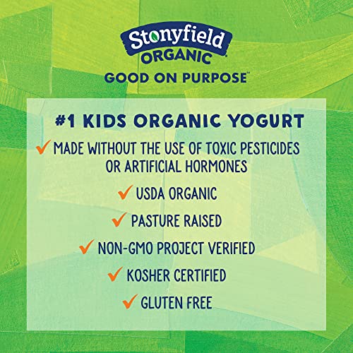 Stonyfield Organic Kids Pear Spinach Mango Whole Milk Yogurt Pouch 35 oz 1 Ct Real Fruit and Veggie Low Fat Gluten Free 0 2 belly baby and beyond