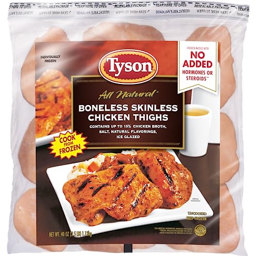 Tyson Boneless Skinless Chicken Thighs 25 lb Frozen 0 belly baby and beyond