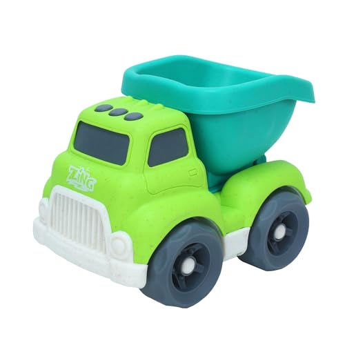 Zing Plantastic City Vehicles Single Pack Medium Size Dump Truck Made from 40 Wheat Straw Material Pretend Play Toy for Age 3 and Up 0 belly baby and beyond