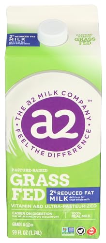 a2 Milk Grass fed 2 Reduced Fat Milk CA Fortified 59 oz 0 belly baby and beyond